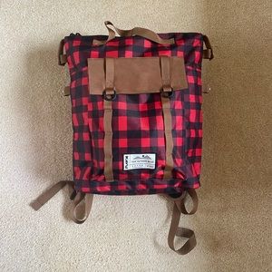 NEW!! Kavu True Outdoor Wear Red Plaid Backpack